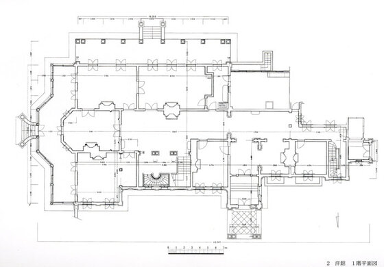 旧岩崎家住宅 洋館 撞球室 大広間 附煉瓦塀 建造物修理アーカイブ